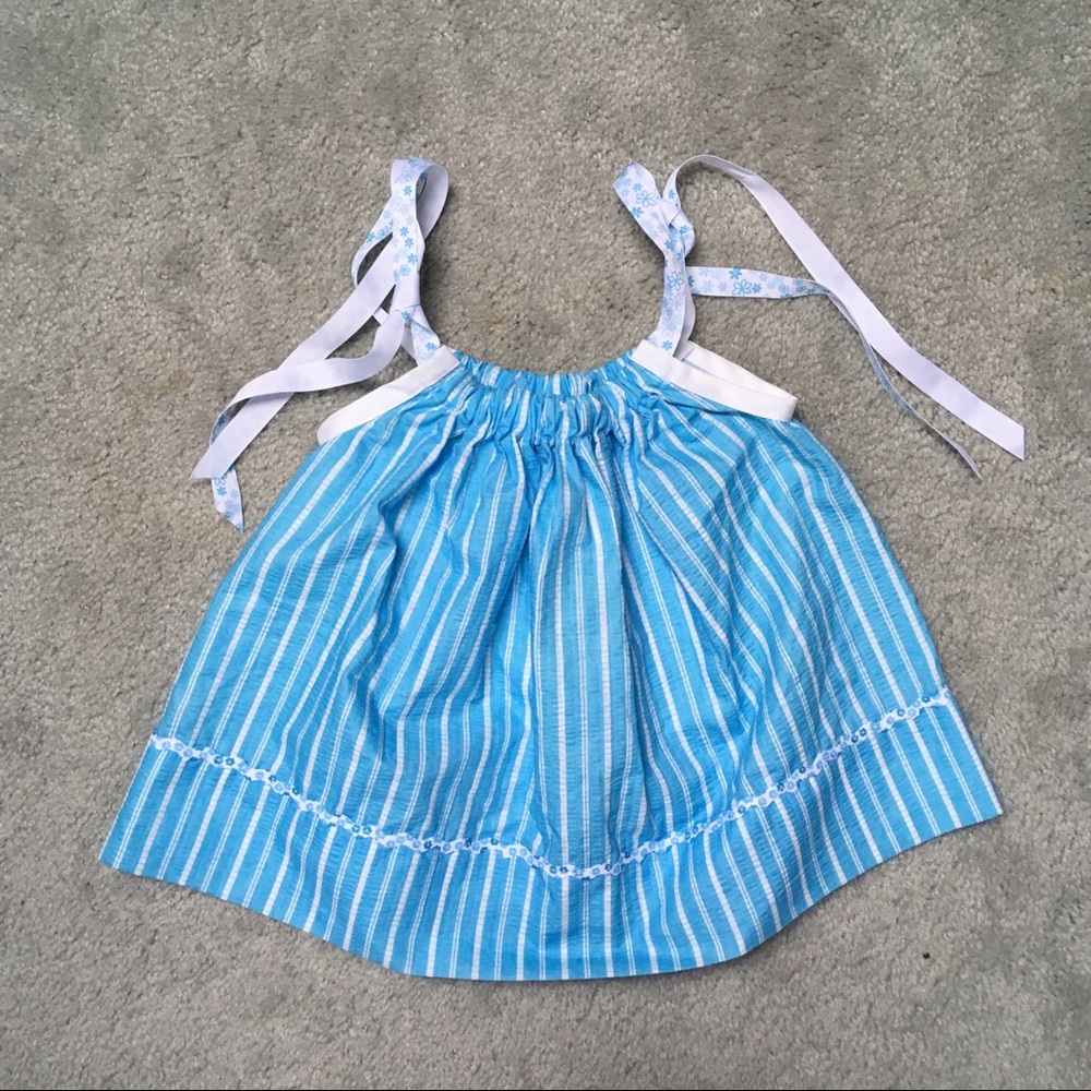 Baby Blue Handmade Smock Top/Dress